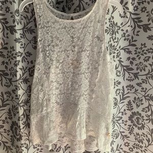 Hollister lace tank top
